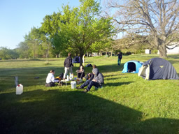camping à la sortie des gorges du verdon